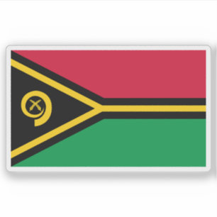 Sticker Drapeau des peuples Ni-Vanuatu, Mélanésie, Océanie
