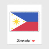 Sticker Drapeau des Philippines (Feuille)
