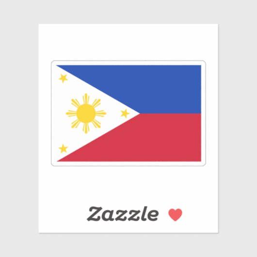 Sticker Drapeau des Philippines (Feuille)