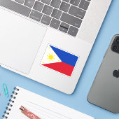 Sticker Drapeau des Philippines (Ordinateur portable avec iPhone)