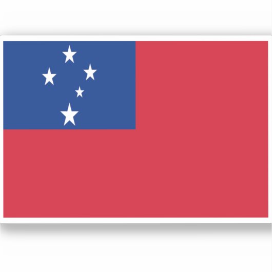 Sticker Drapeau des Samoa (Recto)