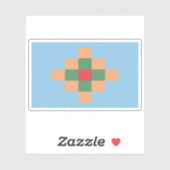 Sticker Drapeau des Tonokotés, Argentine (Feuille)