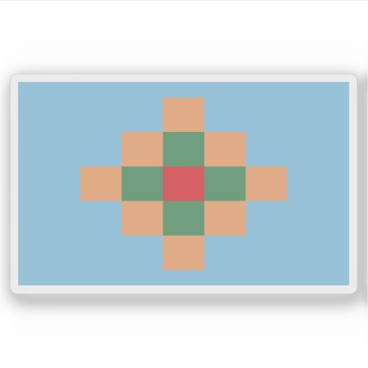 Sticker Drapeau des Tonokotés, Argentine (Devant)