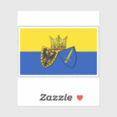 Sticker Drapeau d'Essen, Allemagne (Feuille)