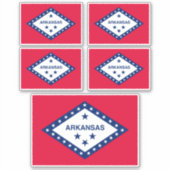 Sticker Drapeau d'État Arkansas (Devant)