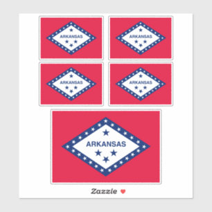Sticker Drapeau d'État Arkansas