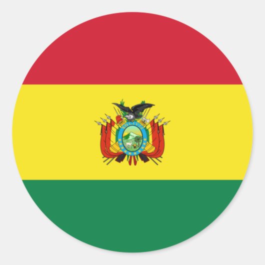 Sticker Drapeau d'État de Bolivie (Devant)