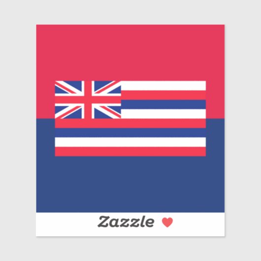 Sticker Drapeau d'État d'Hawaii (Feuille)