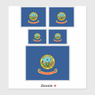 Sticker Drapeau d'État Idaho