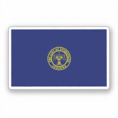 Sticker Drapeau d'Evansville, Indiana (Recto)