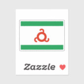 Sticker Drapeau d'Ingouchie (Feuille)