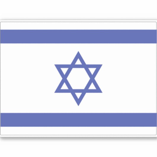 Sticker Drapeau d'Israël (Devant)