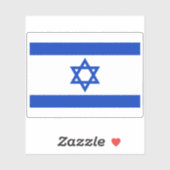 Sticker Drapeau d'Israël (Feuille)