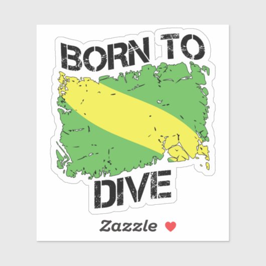 Sticker Drapeau Dive Nitrox (Feuille)