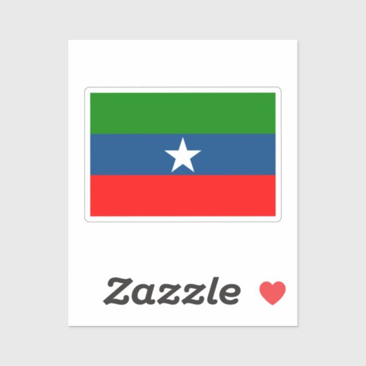 Sticker Drapeau d'Ogaden (Feuille)