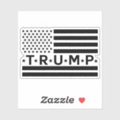 Sticker Drapeau Donald Trump (Feuille)