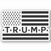 Sticker Drapeau Donald Trump (Devant)