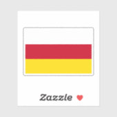 Sticker Drapeau d'Ossétie du Sud (Feuille)