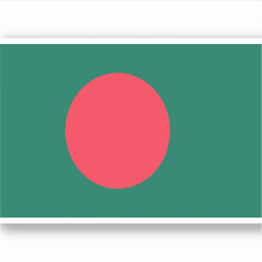 Sticker Drapeau du Bangladesh (Devant)