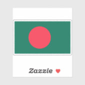 Sticker Drapeau du Bangladesh (Feuille)