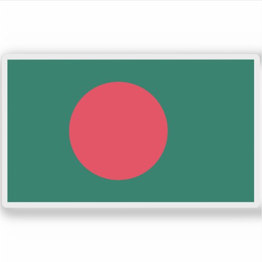 Sticker Drapeau du Bangladesh (Devant)