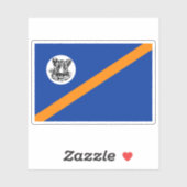 Sticker Drapeau du Bophuthatswana, République d'Afrique du (Feuille)