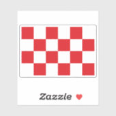 Sticker Drapeau du Brabant du Nord, Pays-Bas (Feuille)