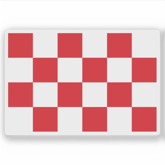 Sticker Drapeau du Brabant du Nord, Pays-Bas (Devant)