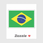 Sticker Drapeau du Brésil (Feuille)