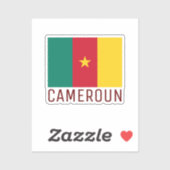 Sticker Drapeau du Cameroun (Feuille)