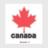 Sticker Drapeau du Canada (Feuille)