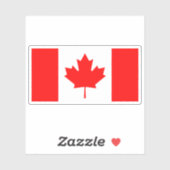Sticker Drapeau du Canada (Feuille)