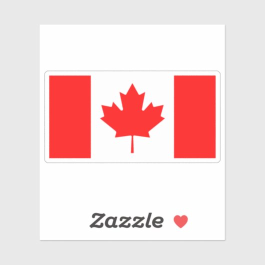 Sticker Drapeau du Canada (Feuille)