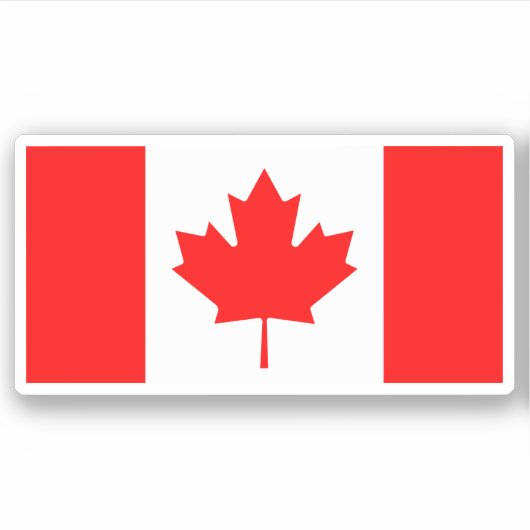Sticker Drapeau du Canada (Devant)