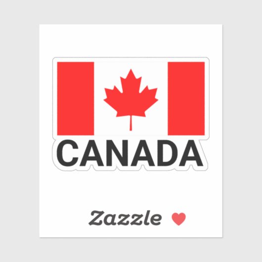 Sticker Drapeau du Canada Drapeau canadien , drapeau canad (Feuille)