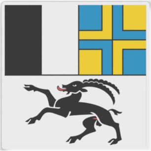 Sticker Drapeau du canton des Grisons, Suisse