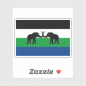 Sticker Drapeau du Caprivi oriental, République d'Afrique (Feuille)