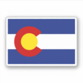 Sticker Drapeau du Colorado (Devant)