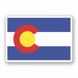 Sticker Drapeau du Colorado