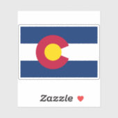 Sticker Drapeau du Colorado (Feuille)