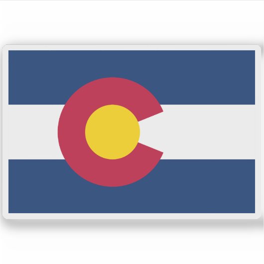 Sticker Drapeau du Colorado (Devant)