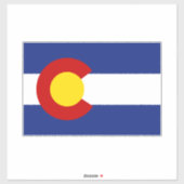 Sticker Drapeau du Colorado (Feuille)