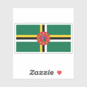 Sticker Drapeau du Commonwealth de Dominique (1988-1990) (Feuille)