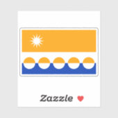 Sticker Drapeau du comté de Banffshire, Écosse (Feuille)