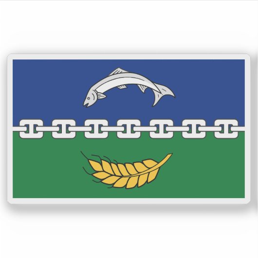 Sticker Drapeau du comté de Berwickshire, Écosse (Devant)