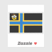 Sticker Drapeau du comté de Caithness, Écosse (Feuille)