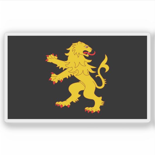 Sticker Drapeau du comté de Ceredigion (Cardiganshire), Pa (Devant)