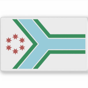 Sticker Drapeau du comté de Cook, Illinois