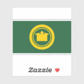 Sticker Drapeau du comté de King, Washington (1984-2007) (Feuille)