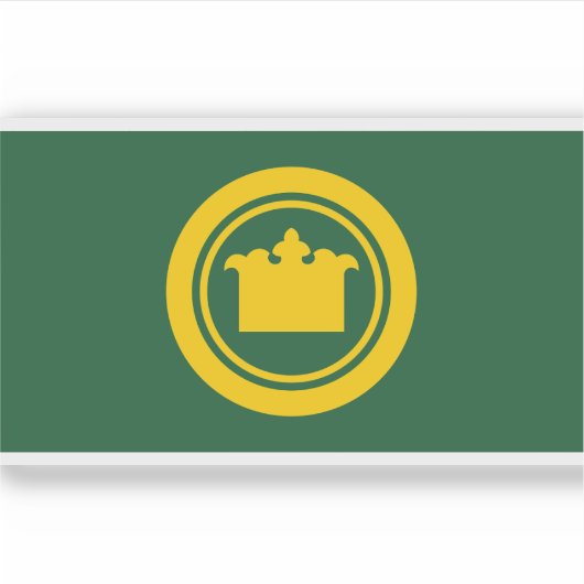 Sticker Drapeau du comté de King, Washington (1984-2007) (Devant)